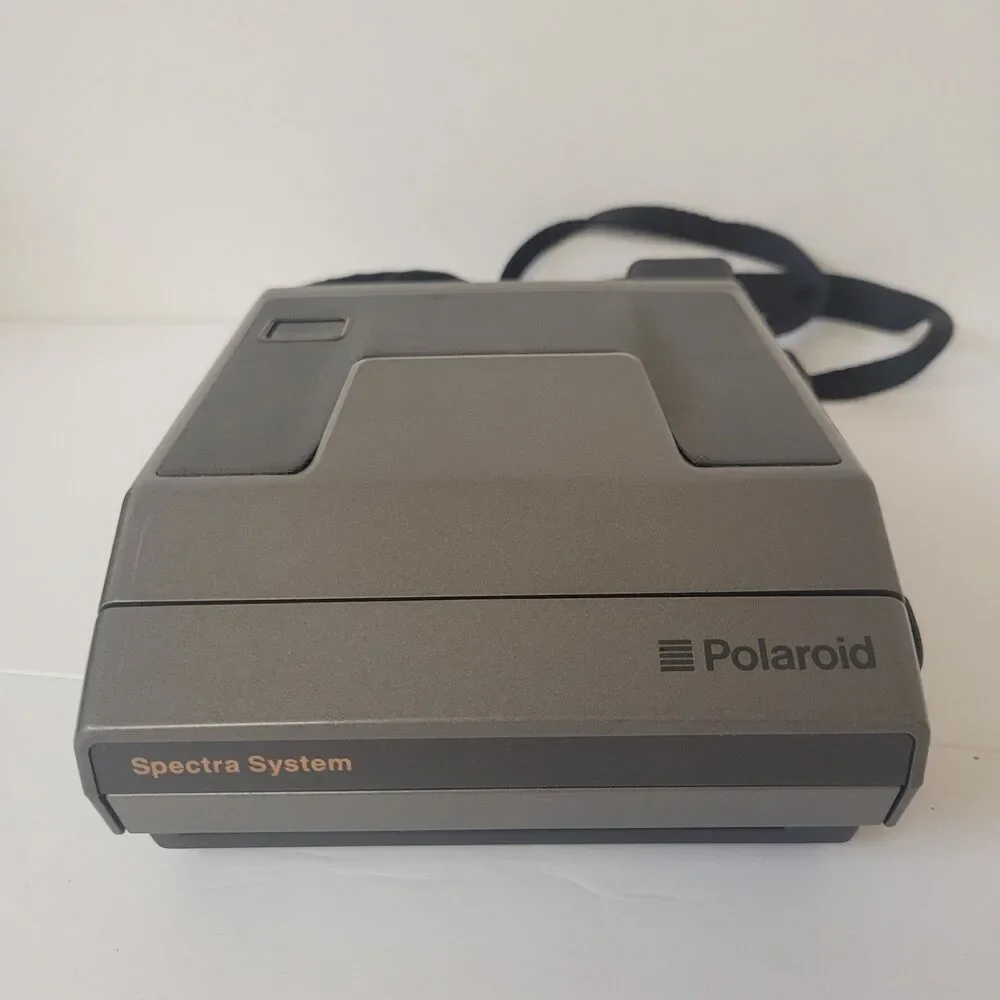 Vintage Polaroid Spectra System Instant Camera w/ Case & Original Service Notes